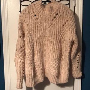 Baby pink alpaca sweater
